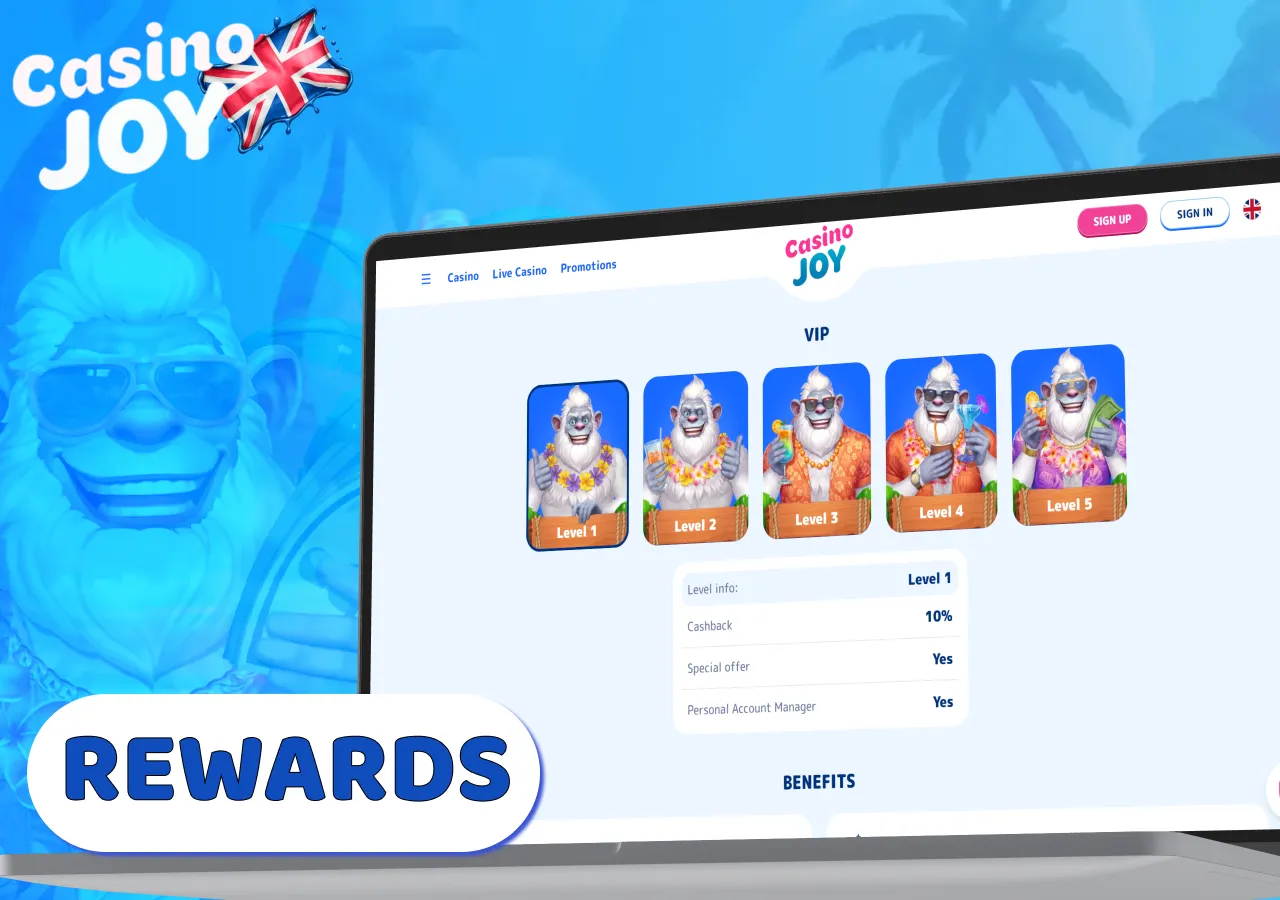 Casino Joy rewards